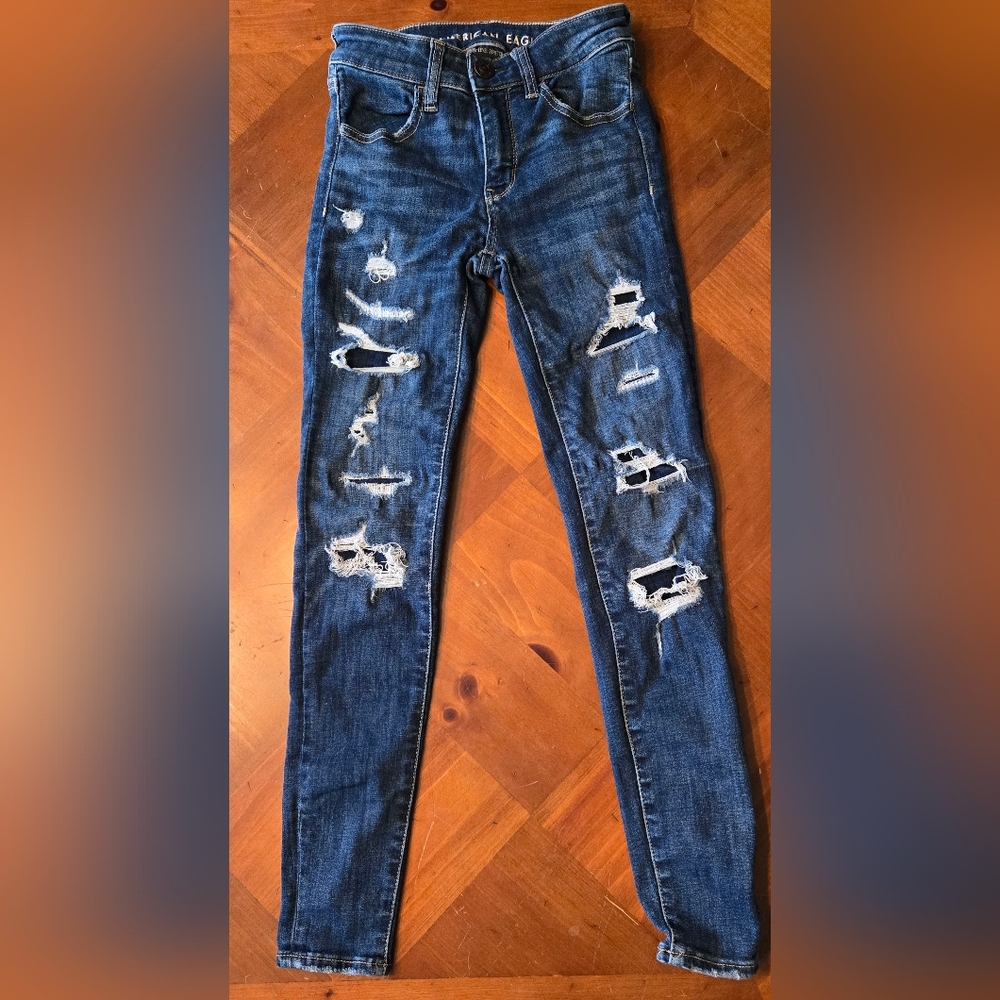 American Eagle Next Level  stretch jeggings size 0 short